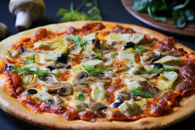 pizzaluce toppings selection at Pizza luce kitchen