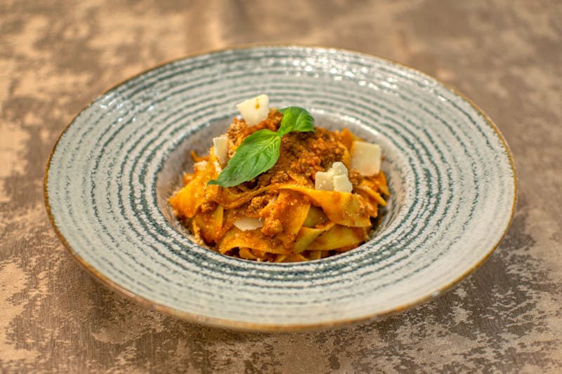 Pappardelle al Ragù - braised meat pasta at pizza luce